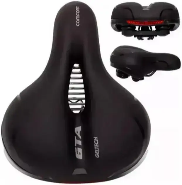 6. Selim Comfort Gel Tech com Elastômeros e Refletor - GTA
